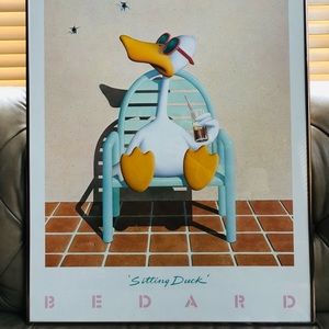 Retro “Sitting Duck” Art by Michael Bedard